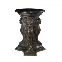 Bronze Winged Lions Dining Table Base Sculpture