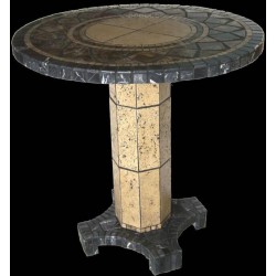 Agea Mosaic End Table Base - Shown with Optional Mosaic Table Top