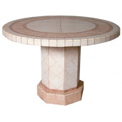 Roma Mosaic Stone Tile Chat Table Base