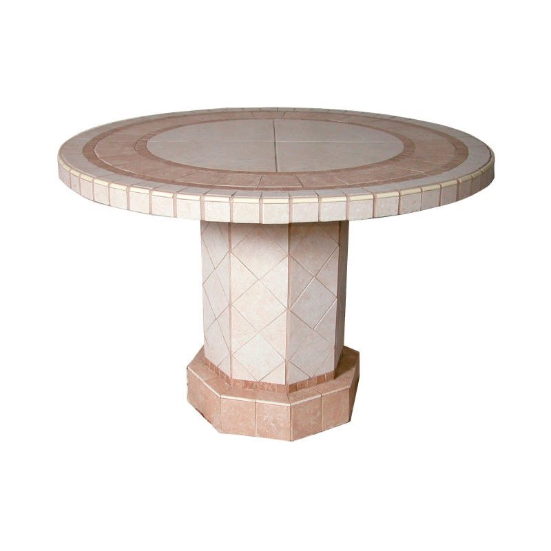 Roma Mosaic Stone Tile Counter Height Table Base