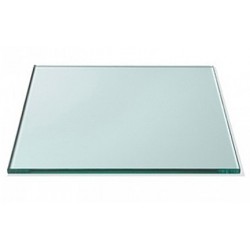 10" x 10" Square 3/8" Thick Glass Top