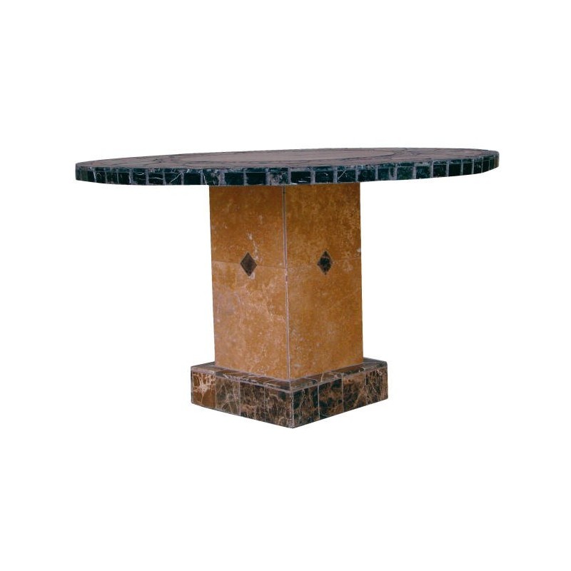 Troy Square Mosaic Stone Tile chat Table Base