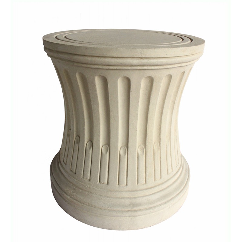 French Fluted Limestone Dining Table Base