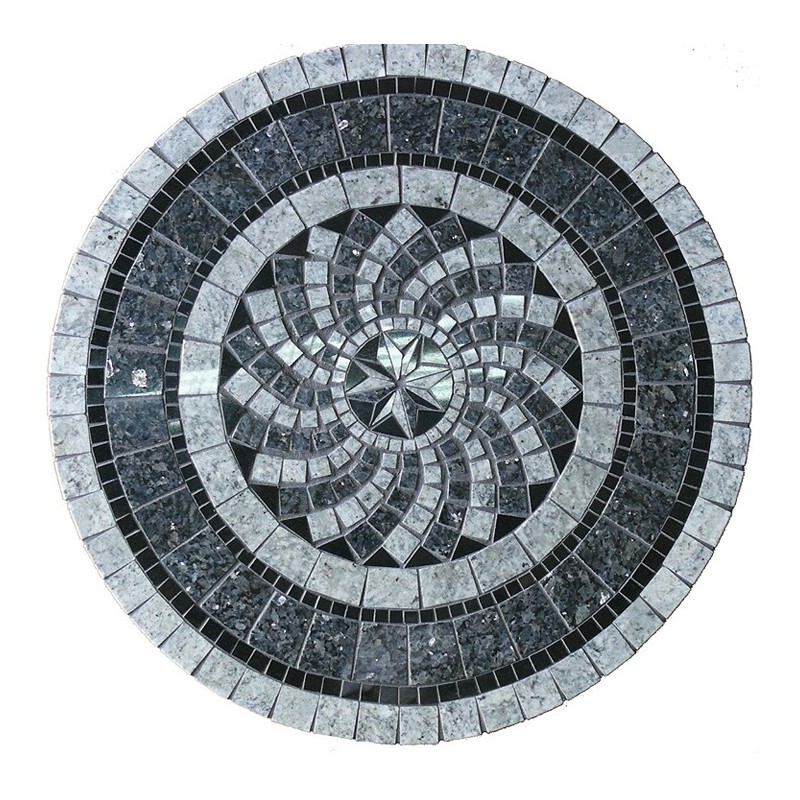Gray North Star Mosaic Table Top