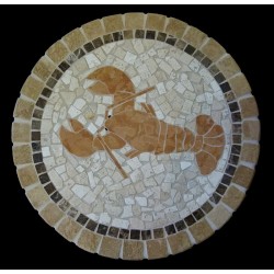 Lobster Mosaic Table Top