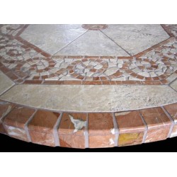 Claredon Mosaic Table Top - Side View