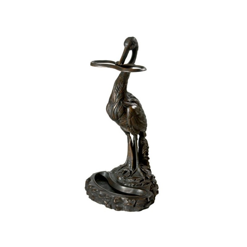 Bronze Pelican Umbrella Stand Sculpture