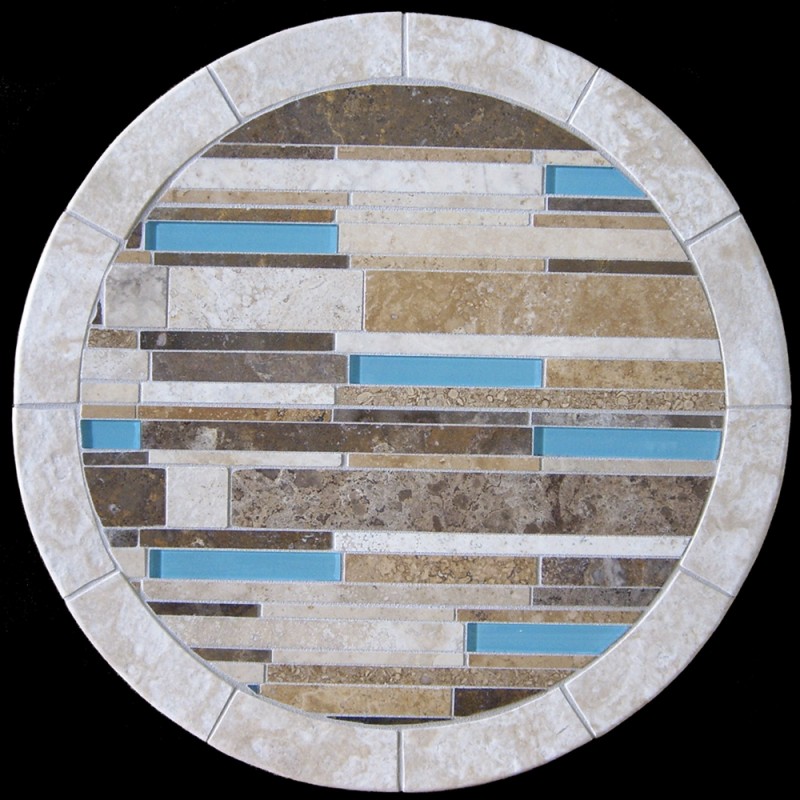 Aqua Mosaic Table Top