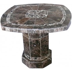 Selena Mosaic Table Top Shown with Optional Matching Roma Base