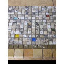 Elea Mosaic Table Top - Side View