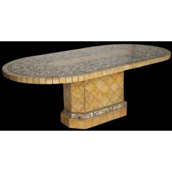 Elea Mosaic Table Top with Optional Matching Mosaic Table Base