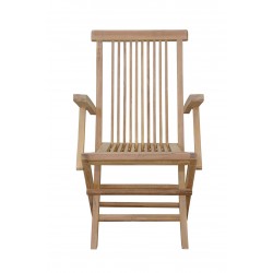Bristol Teak Wood Folding Armchair