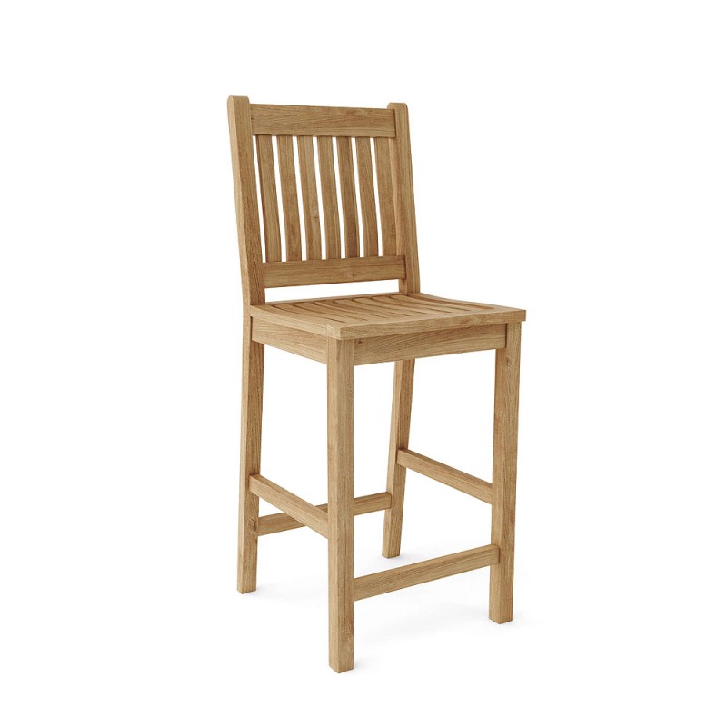 Avalon Teak Wood Bar Chair