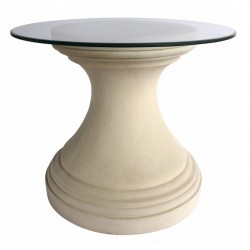 Round Limestone Dining Table Base
