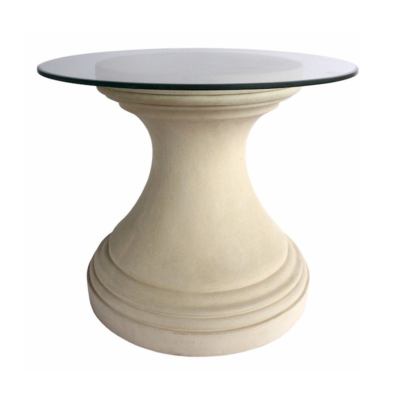 Round Limestone Dining Table Base