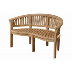 Curve 3 Seater Bench Extra Thick Wood