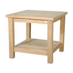 22" Square 2-Tier Side Table