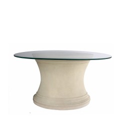 Oval Limestone Table Base