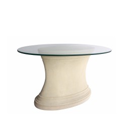 Oval Limestone Table Base