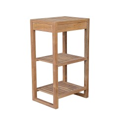 Spa Teak Wood 2-Shelves Table