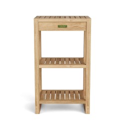 Spa Teak Wood 2-Shelves Table