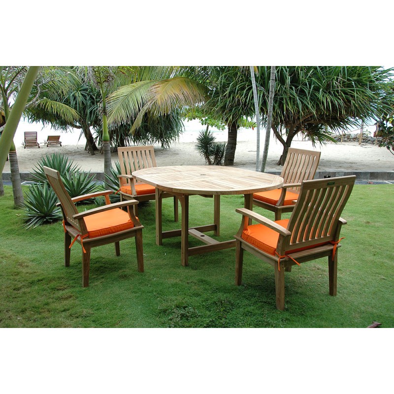 Bahama Brianna 5-Pieces Oval Extension Dining Set