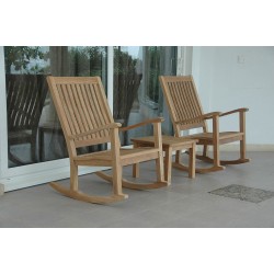Del-Amo Bahama 3-Pieces Set with Square Side Table
