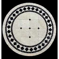 Marquina Mosaic Table Top